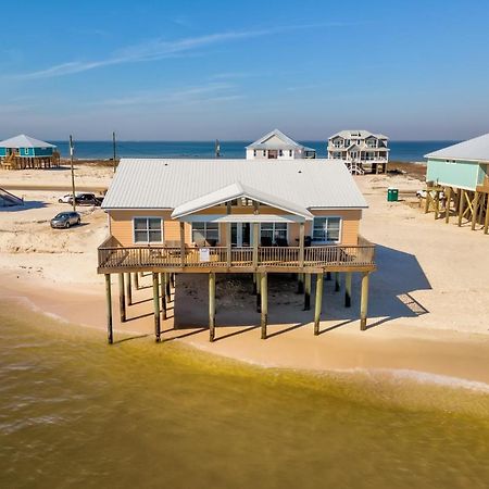 Sun Spot - True Gulf Front Private Home With Lovely Gulf Side Deck, Home Dauphin Island Esterno foto